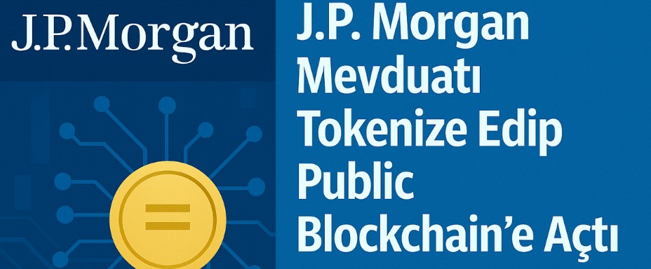 J.P. Morgan Mevduatı Tokenize Edip Public Blockchain’e Açtı